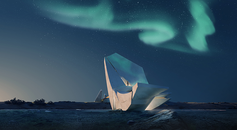  00group bridges iceland's tectonic plates with two 'anchors' designboom