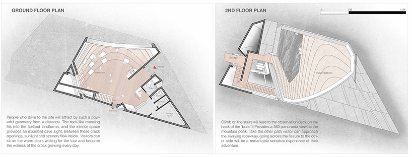  00group bridges iceland's tectonic plates with two 'anchors' designboom