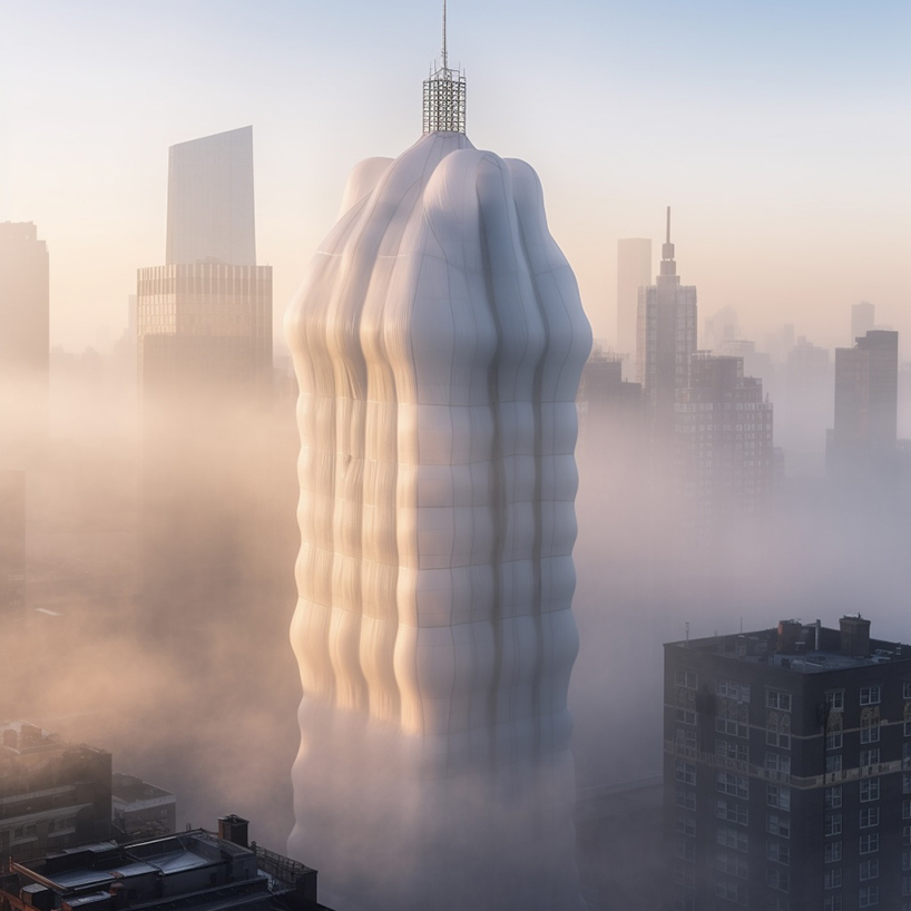 zumo's AI-generated series imagines 'green' inflatable skyscrapers 
