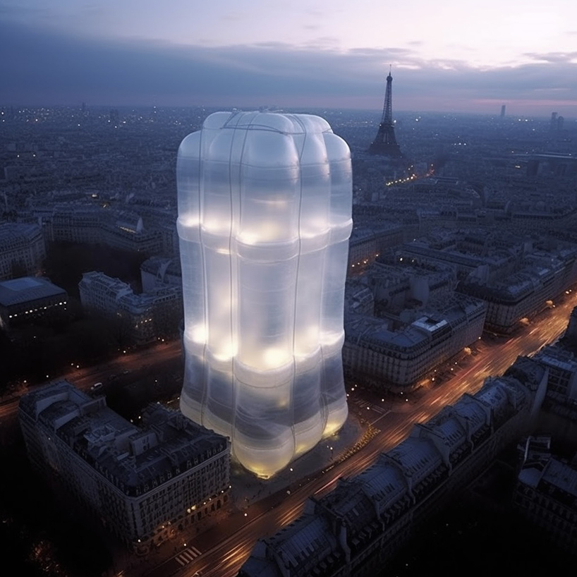 zumo's AI-generated series imagines 'green' inflatable skyscrapers 