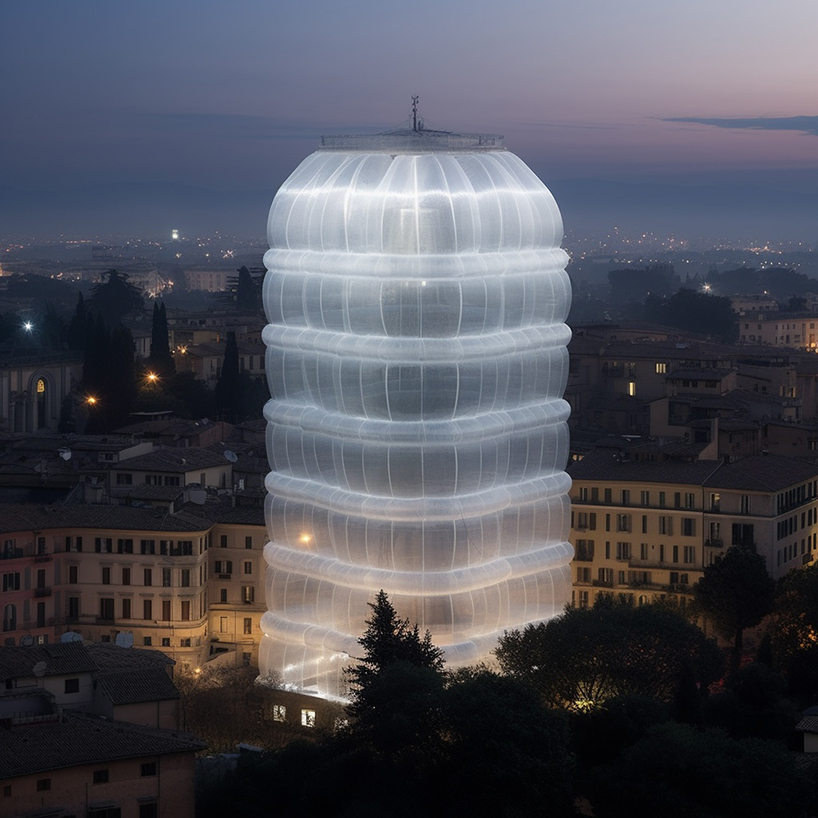 zumo's AI-generated series imagines 'green' inflatable skyscrapers 
