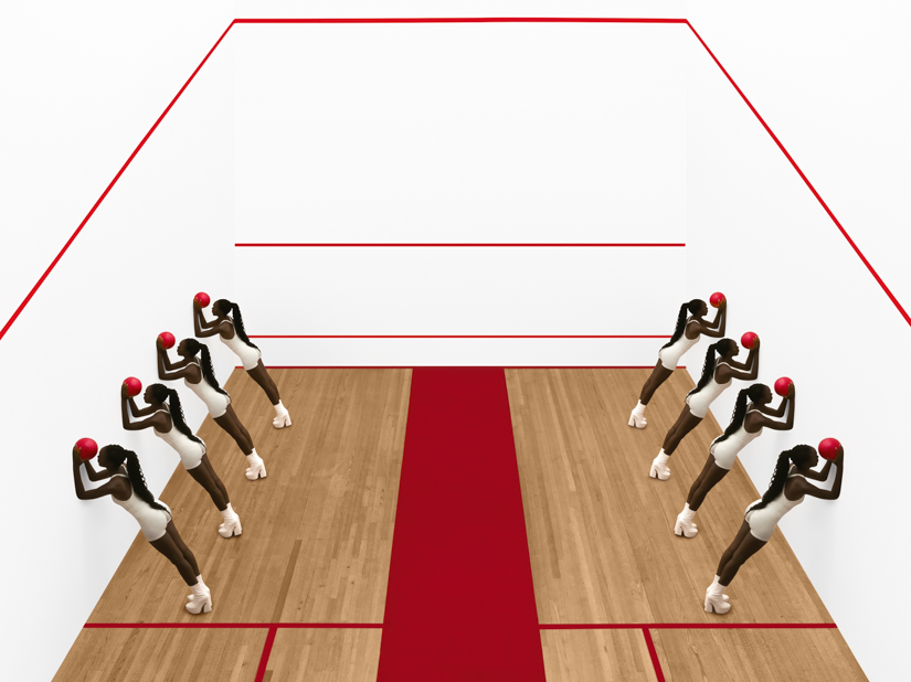 a drone in a squash court photographers new series 2