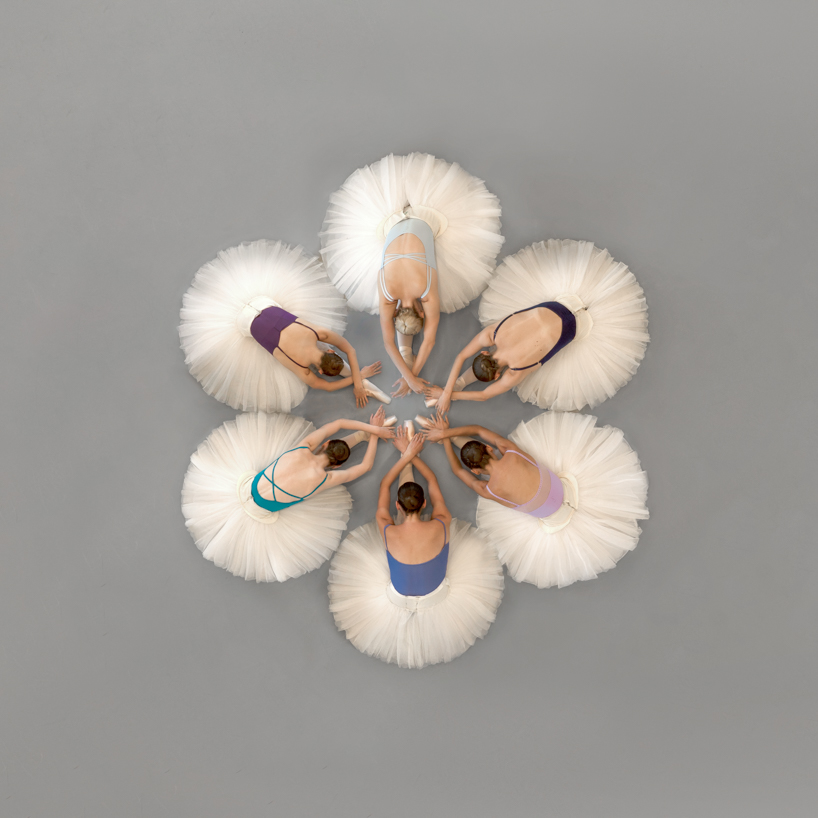 brad walls' aerial photo series captures the poetic synchronicity of ballet