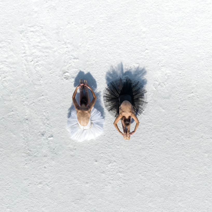 brad walls captures aerial ballet against utah’s expansive salt flats