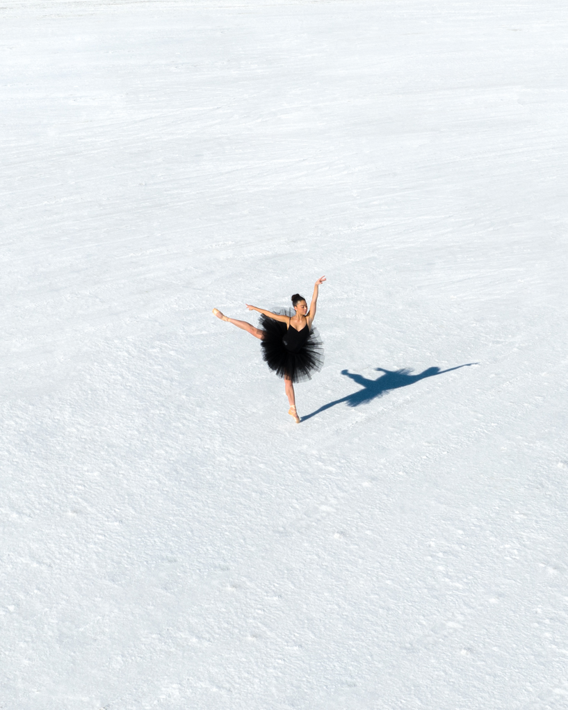 brad walls captures aerial ballet against utah’s expansive salt flats