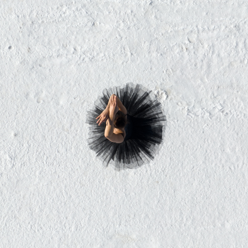 brad walls captures aerial ballet against utah’s expansive salt flats