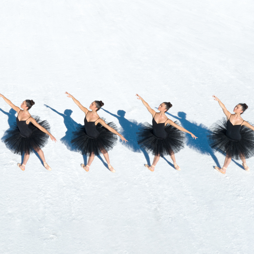 swan lake reimagined aerial photography meets ballet in stunning utah photoshoot 9