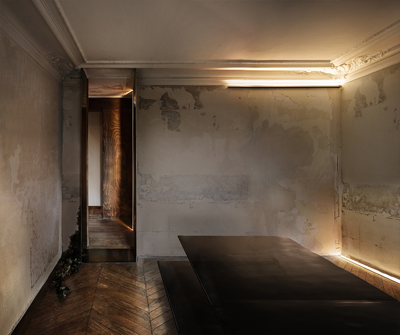 theo c. domini abstracts steel and faded plaster for this 19th-century parisian apartment