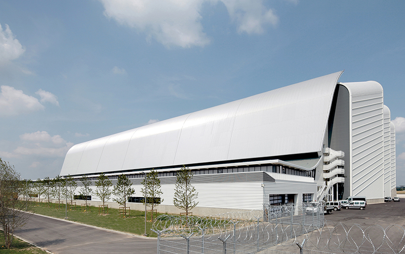 this heavy-lift maintenance center can accommodate the largest commercial aircraft currently in service