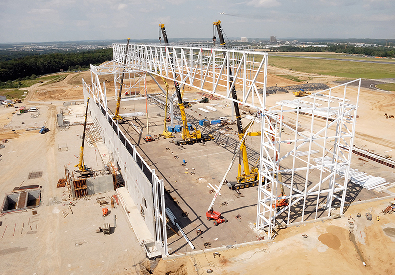 this heavy-lift maintenance center can accommodate the largest commercial aircraft currently in service