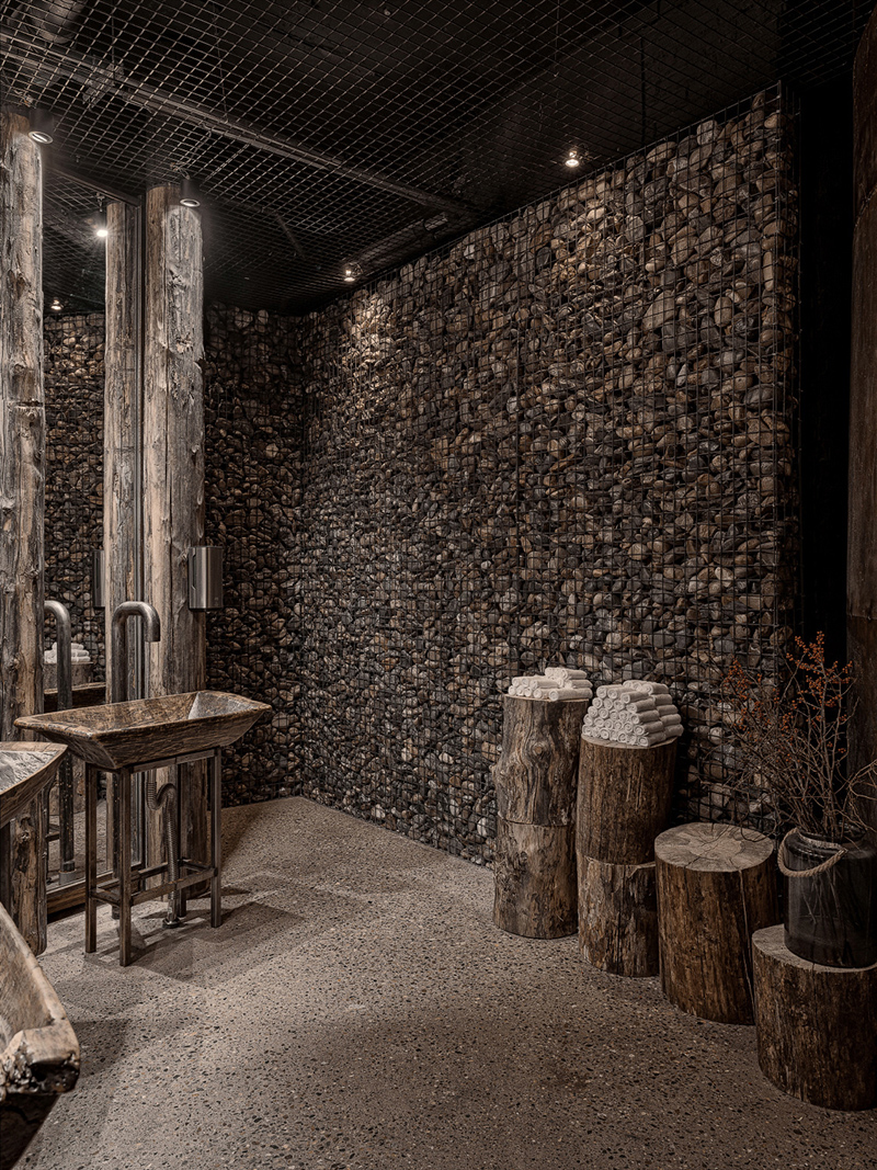 organic-shaped restaurant interior reflects the beauty of the siberian natural habitat - 6