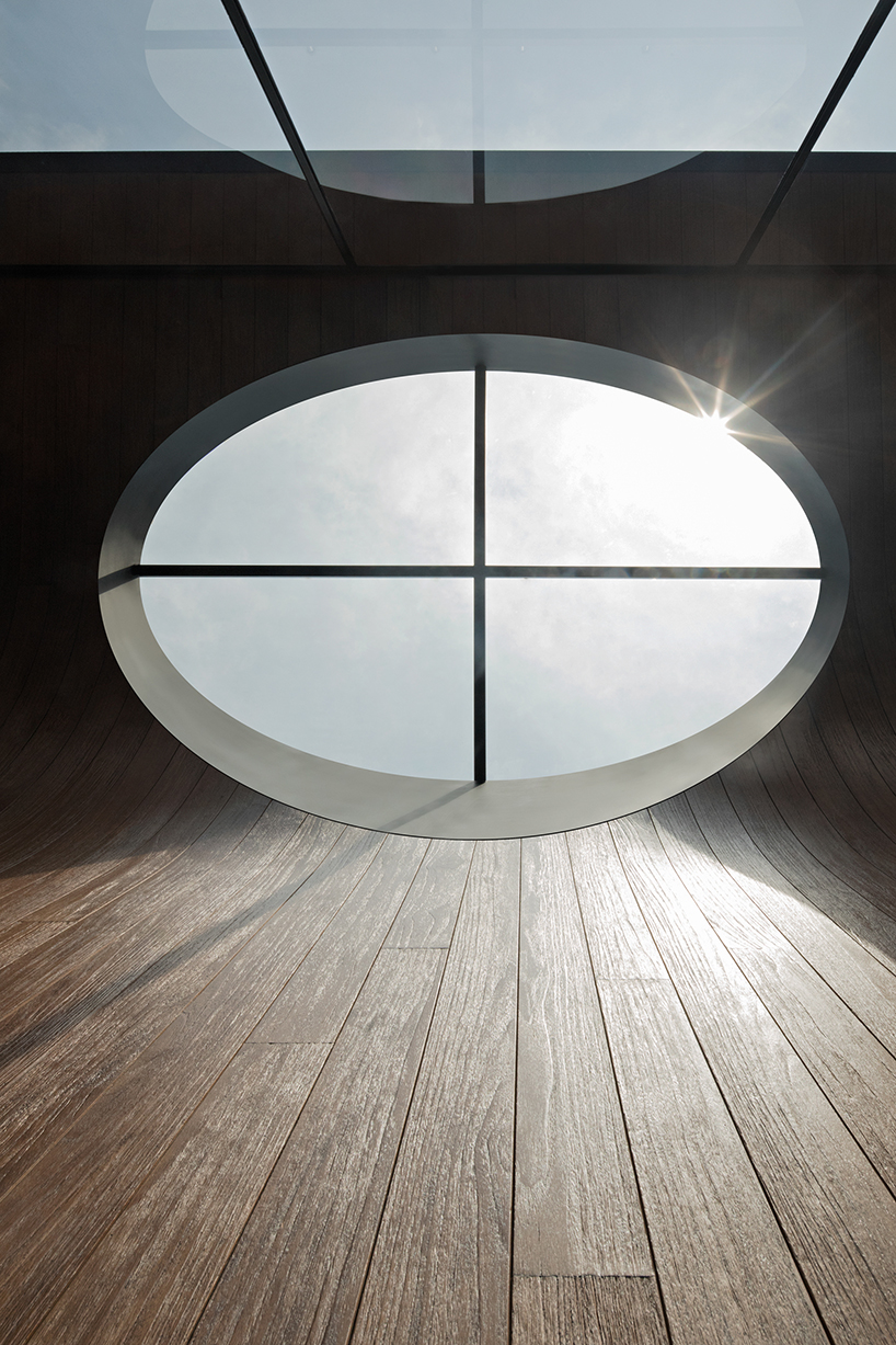 k thengono punctures holes from above to maintain well lit interior for a small tech start up office 3