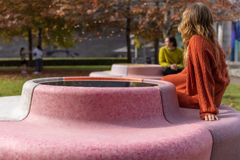 a spinning solar bench that poses questions about the future of energy in public art 5