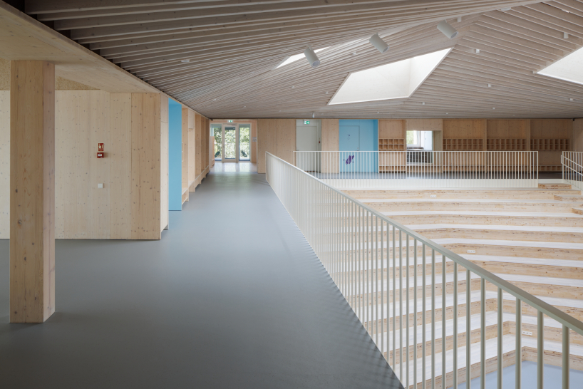 MADE arhitekti's timber kindergarten in latvia is the baltic states’ first public passive house building