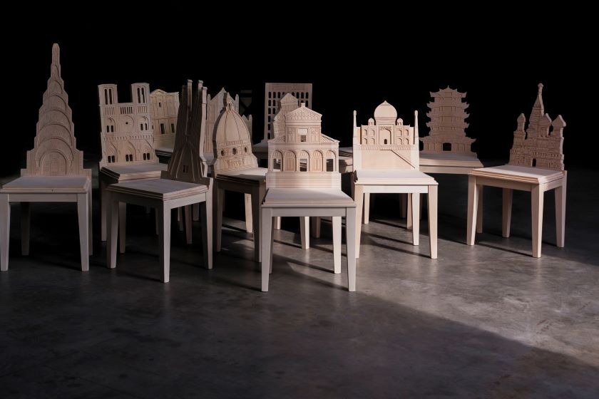 GREAT MONUMENTS OF THE WORLD　アート　デザイン　建築 Six volumes clad in sandstone define this ring-shaped visitor