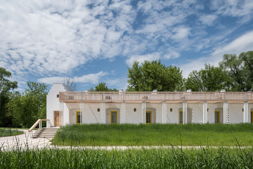 megabudka's hotel emerges as a cluster of slavic mud modules in russian national park 