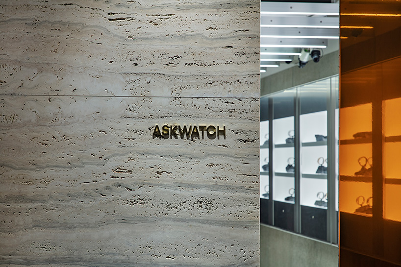 watch store orange glass