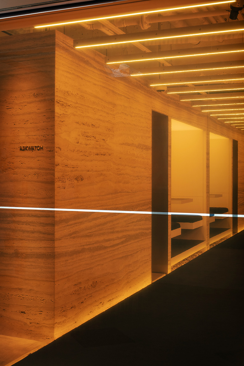 watch store orange glass