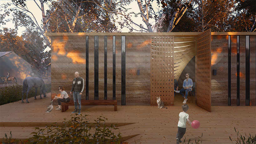 house for humans and a tree 1