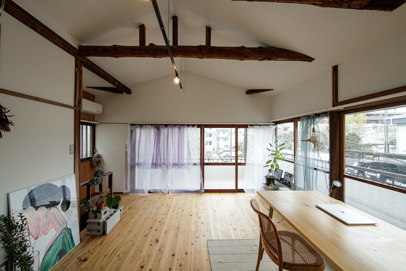 a mint green house in yokohama gets uplifted by ROOVICE after 60 years of decay