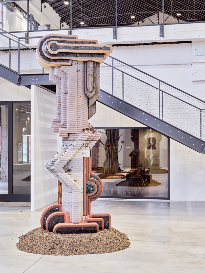 matyáš chochola's 3D printed concrete sculptures evoke baroque & sci-fi ruins in trutnov