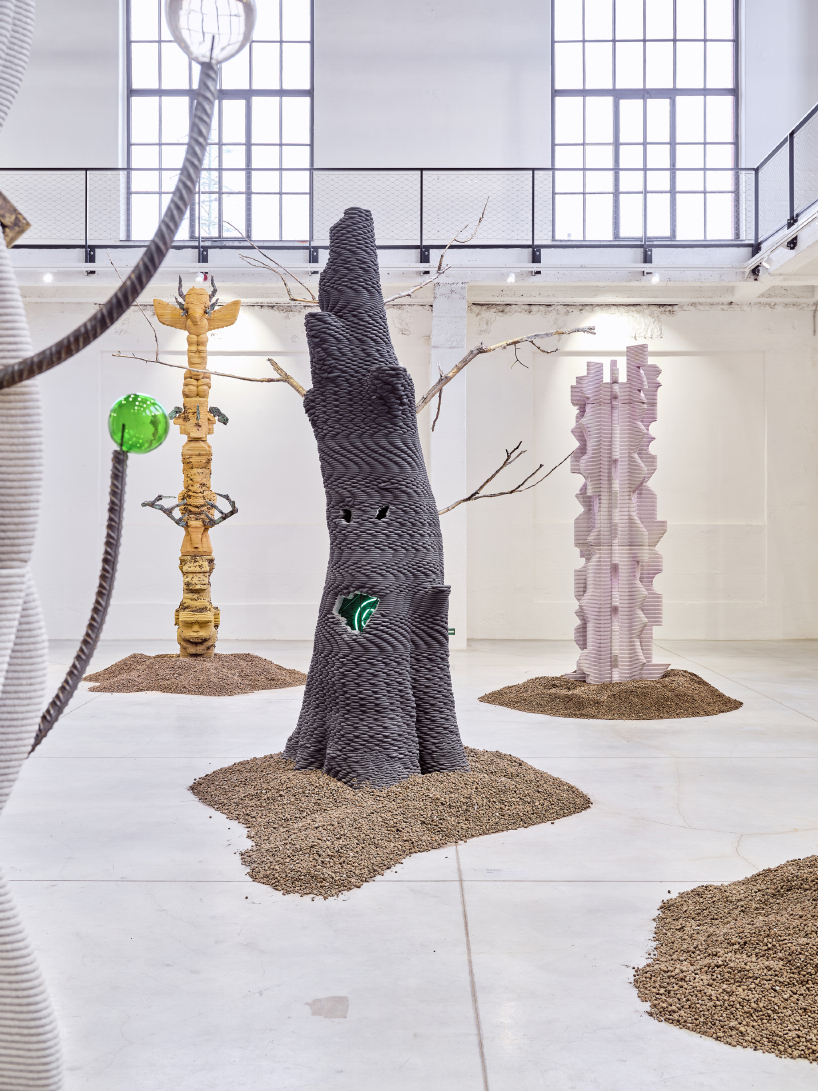 matyáš chochola's 3D printed concrete sculptures evoke baroque & sci-fi ruins in trutnov