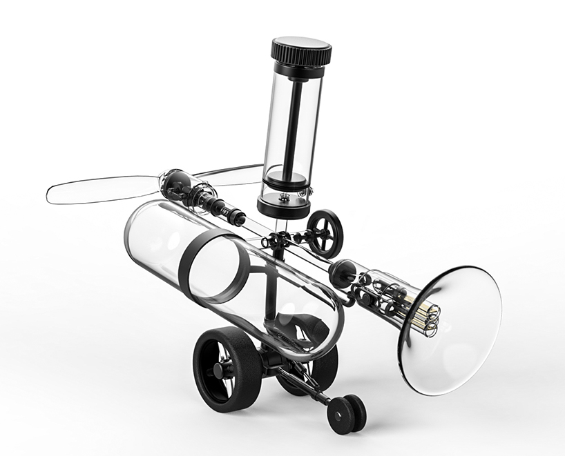 two yamahas, one passion: a fusion of musical instrument and vehicle, powered by air