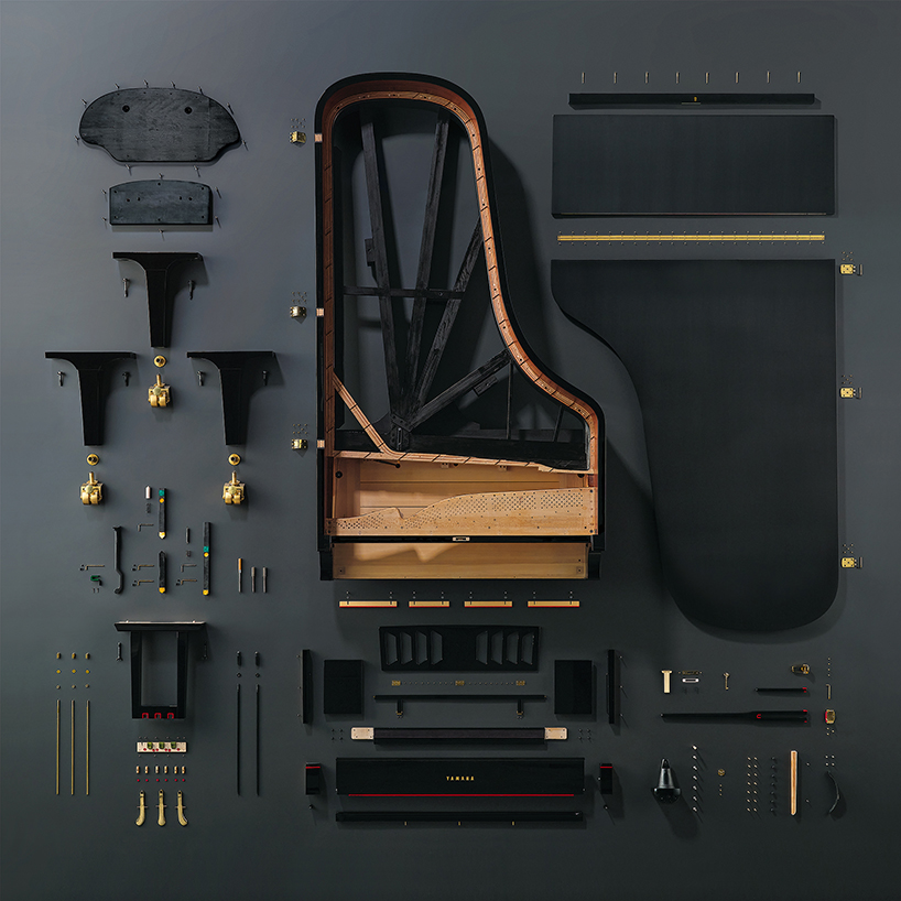 yamaha design grand concert piano CFX photographs