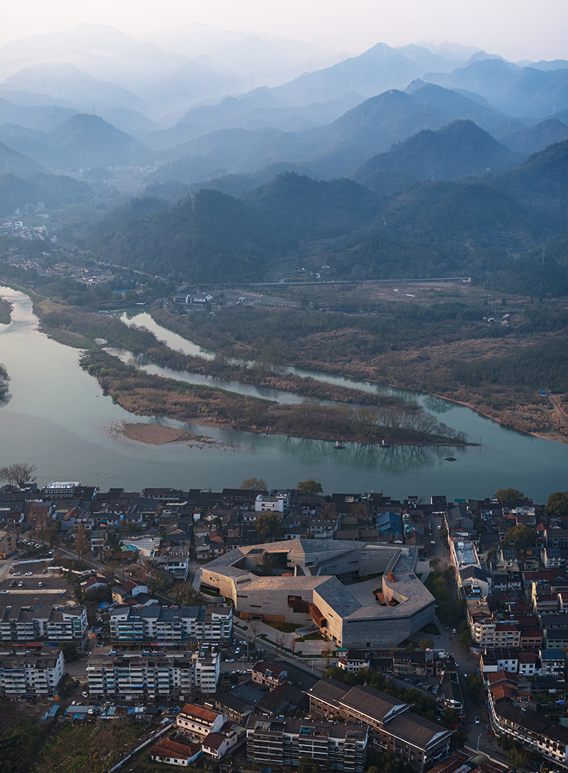 zhejiang lishui guyanhuaxiang art center by line+ spreads a fragmented ring formation