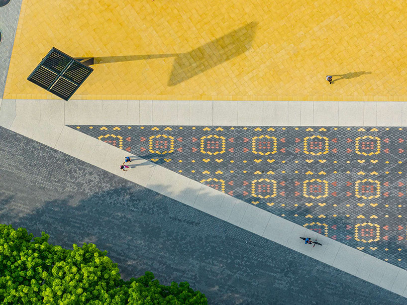 KFO's vibrant urban zones encircling an X-shaped axis redefine public square in koprivnica, croatia 