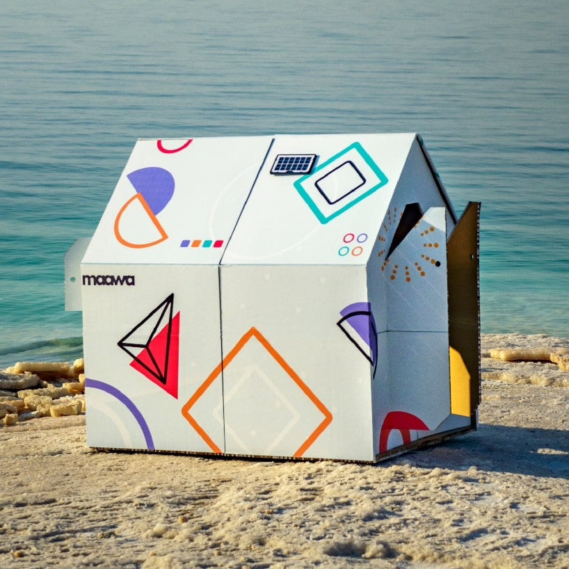 maawa X expands from a suitcase to a pop-up house for emergency, eco-friendly shelter