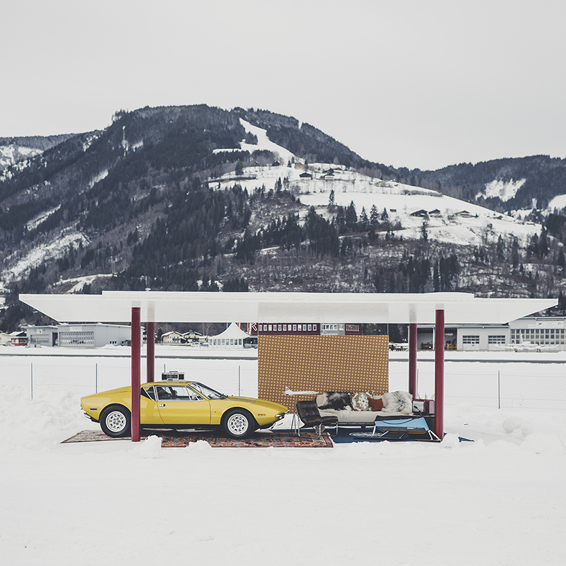 steiner architecture f/f completes cult pit stop pavilion in icy austria