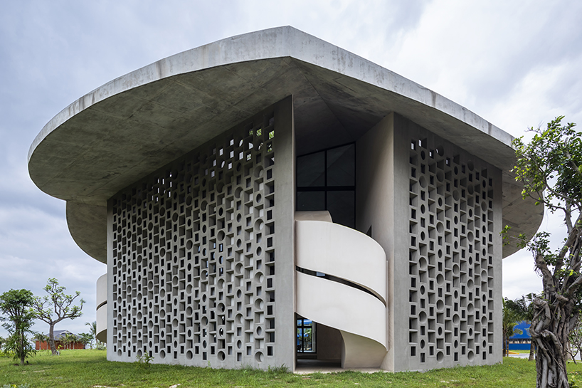 living and working spaces coexist under a roof amid vietnamese coastal landscape 3