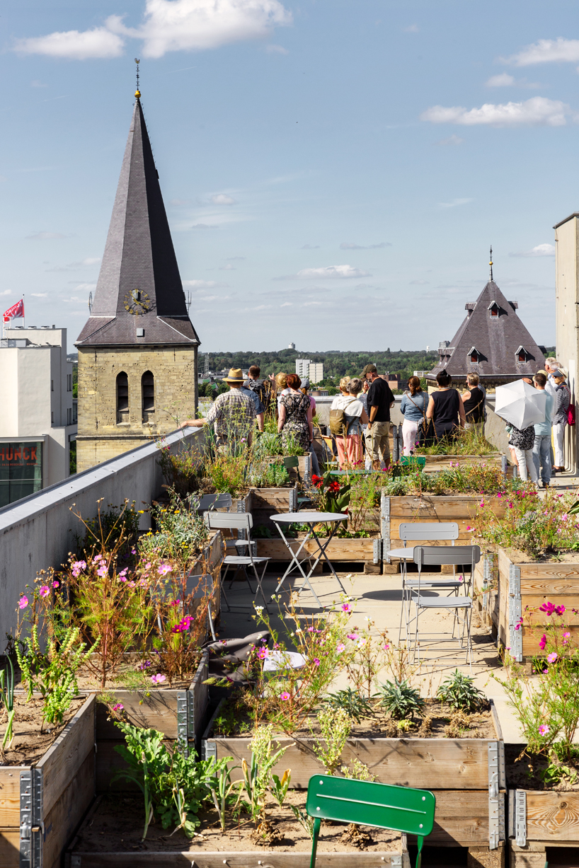selvatico transforms car park rooftop into lively urban garden in the heart of heerlen