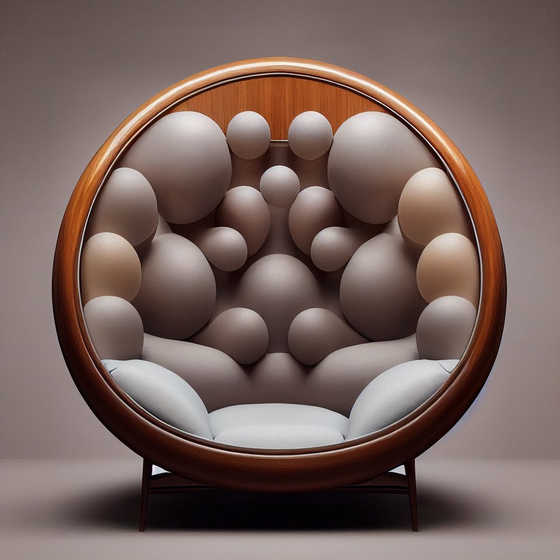 kaveh najafian's midjourney explorations imagine surreal, 'impossible' lounge chairs