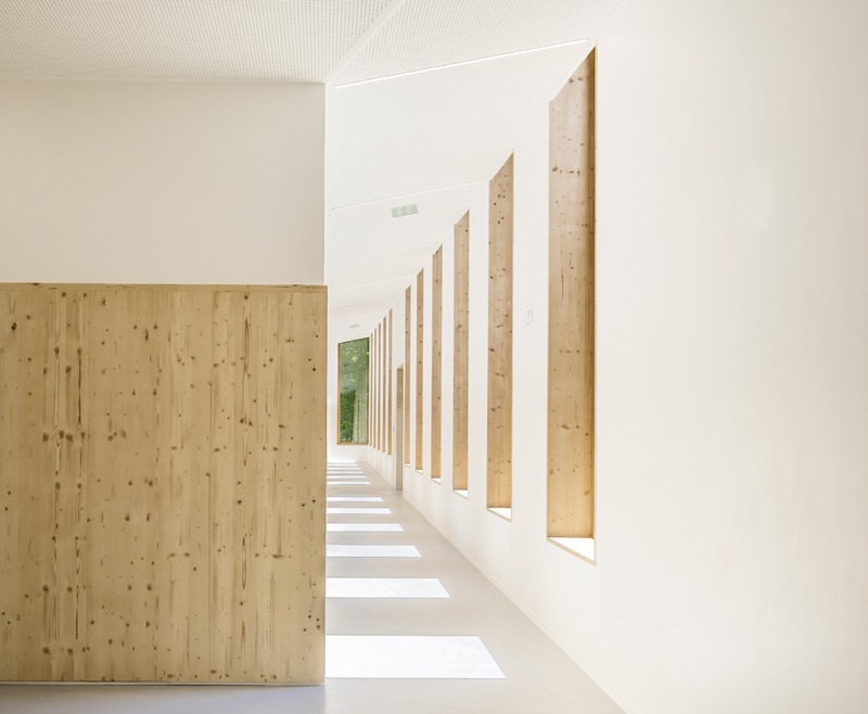 bio-based materials form playful facade for reconstructed primary school in france - 5