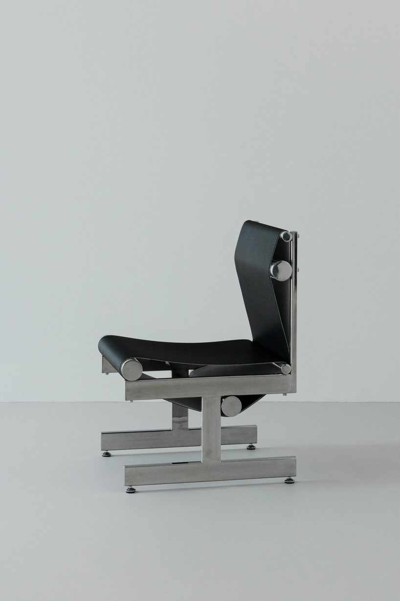 detachable modular chairs by woojin park of 1/plinth studio infuse new value to industrial conveyor belts