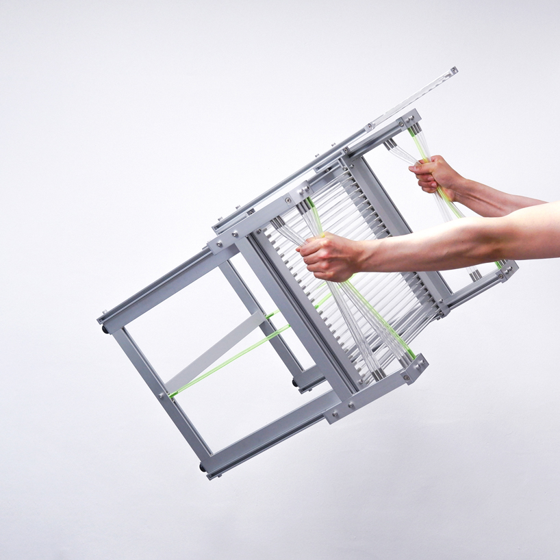 1/plinth studio's industrial PU-T-B chair sits between furniture and hardware design