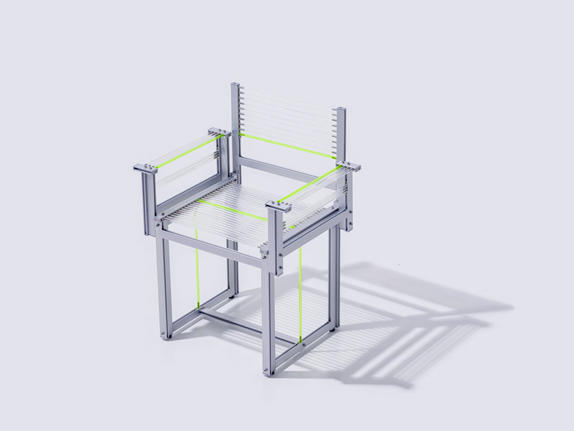 1/plinth studio's industrial PU-T-B chair sits between furniture and hardware design