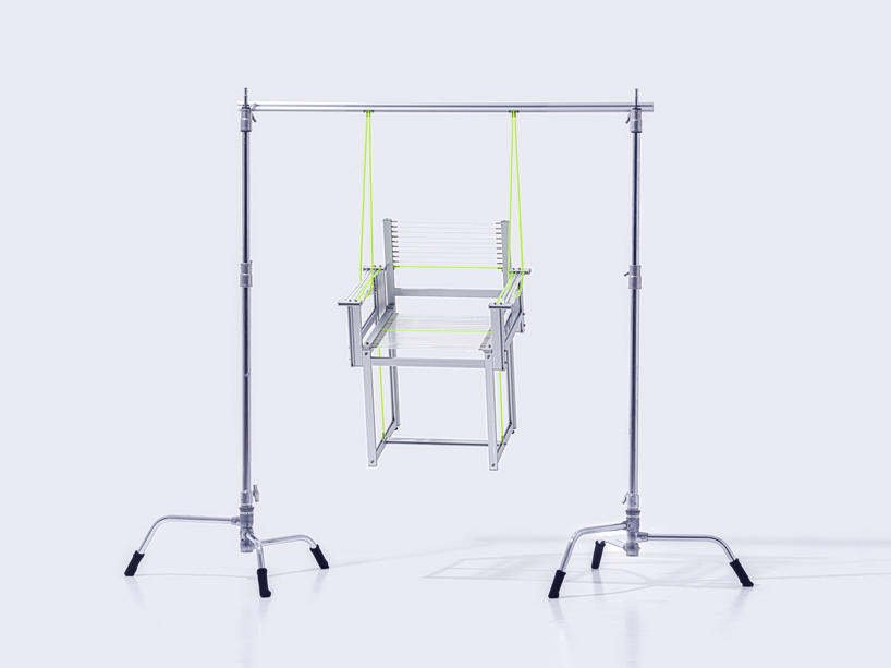 1/plinth studio's industrial PU-T-B chair sits between furniture and hardware design