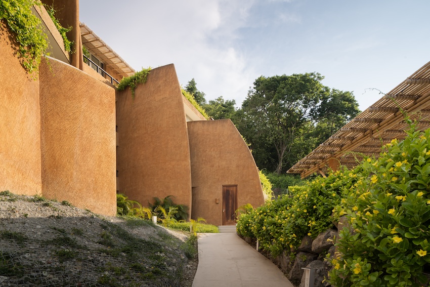 zozaya arquitectos' 'armadillo' residences in mexico capture curves of its namesake creature