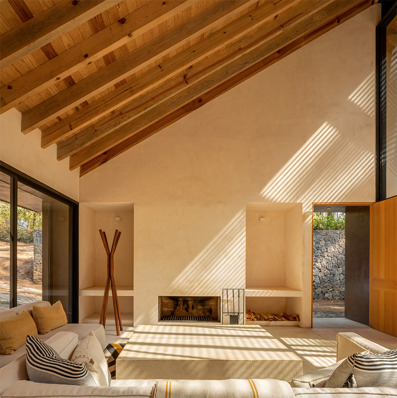 PPAA nestles idyllic retreat into pine tree woodlands of valle de bravo, mexico