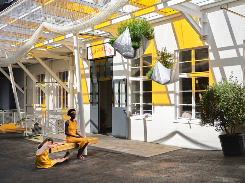 loft-like van den berg spice house in austria is infused with exotic plants and rich aromas