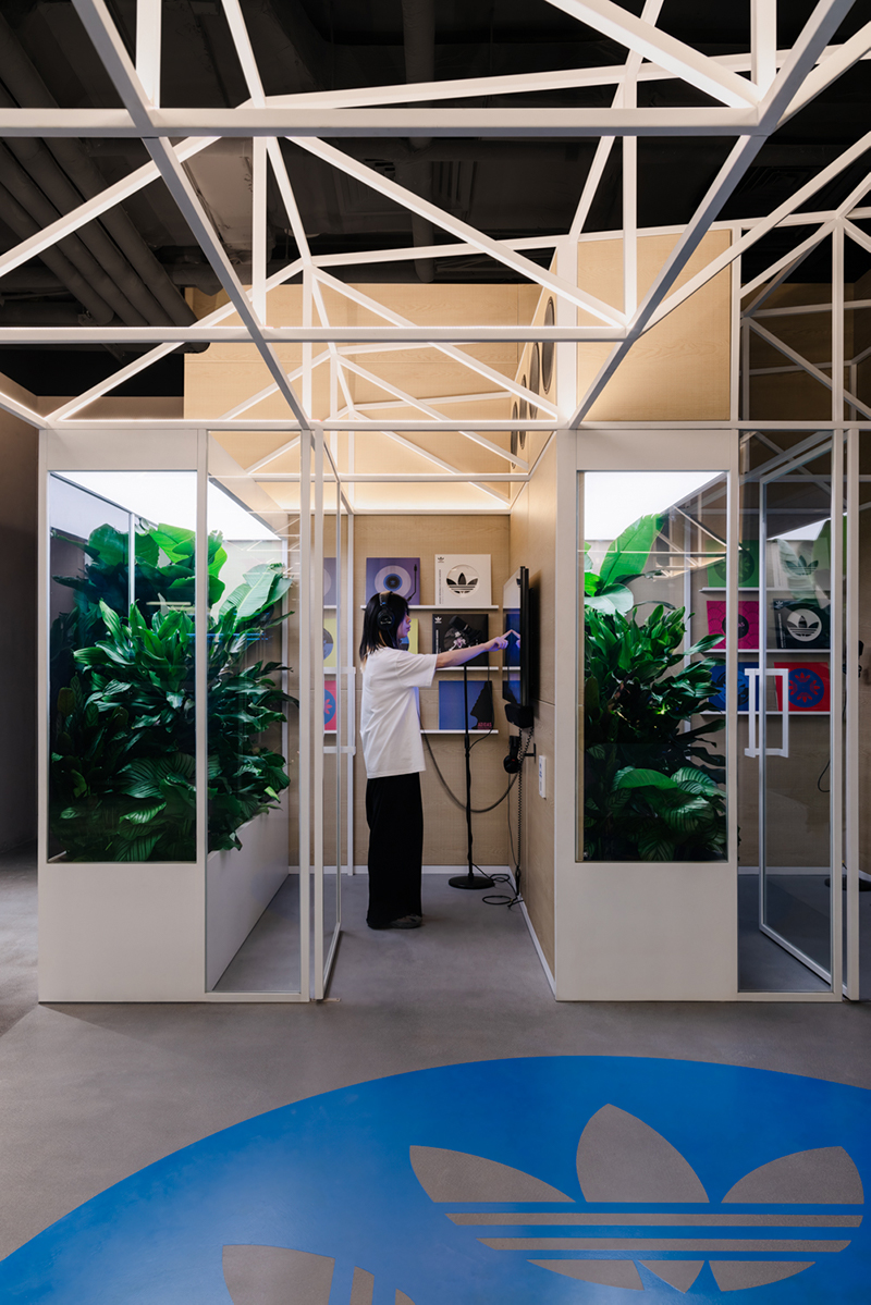 adidas' new beijing store immerses shoppers in a series of interactive 'phygital' installations 