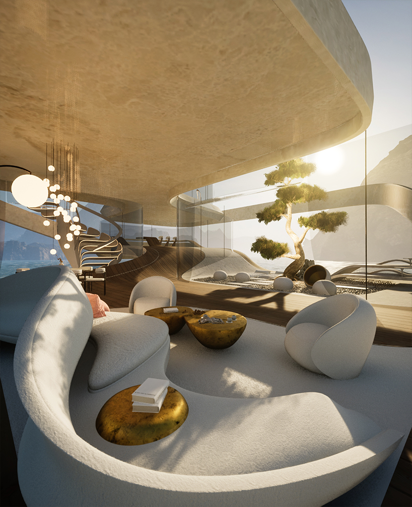 minD design's phygital oblivion house integrates with nature and scenic vistas in the metaverse