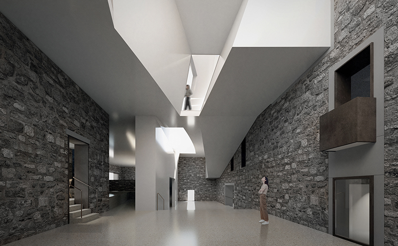 art center proposal in montreal that transforms heritage townhouse 4