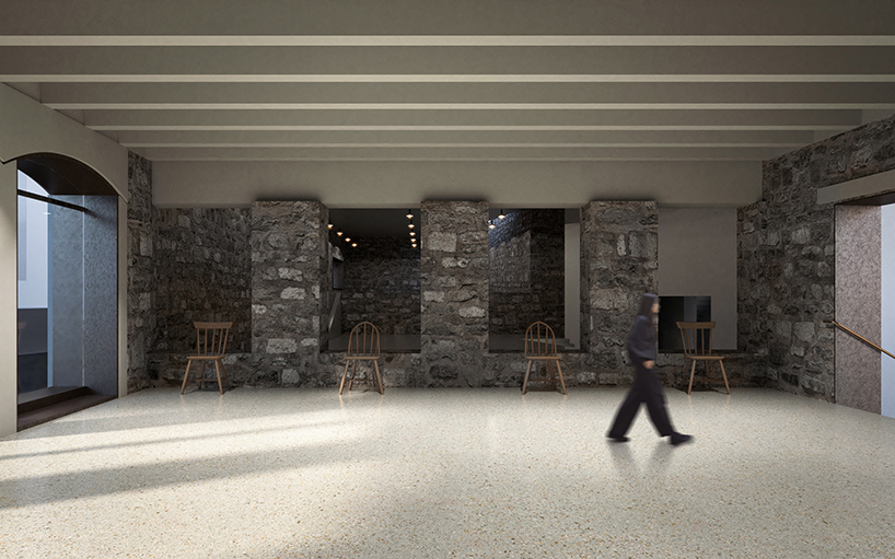 art center proposal in montreal that transforms heritage townhouse 5