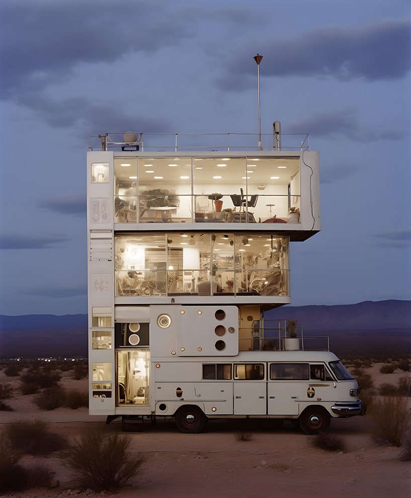 ulises' AI-generated caravans offer comfortable living for contemporary nomadic communities