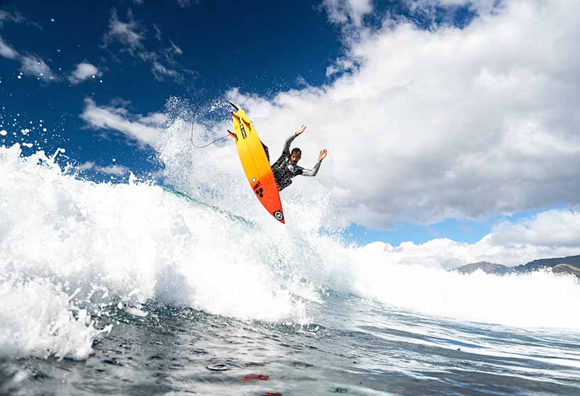 recycled oyster shells and limestone minerals shape deeply's sustainable wetsuits