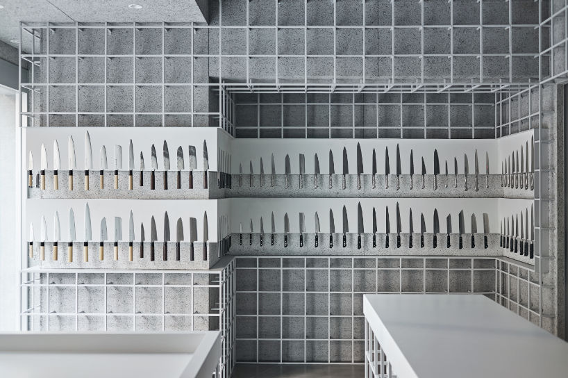 katata yoshihito's exhibition-like gallery showcases tojiro knives in tokyo